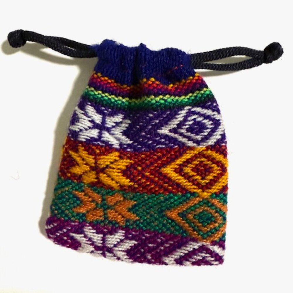 Two Small Handmade Treasures Pouches from Peru